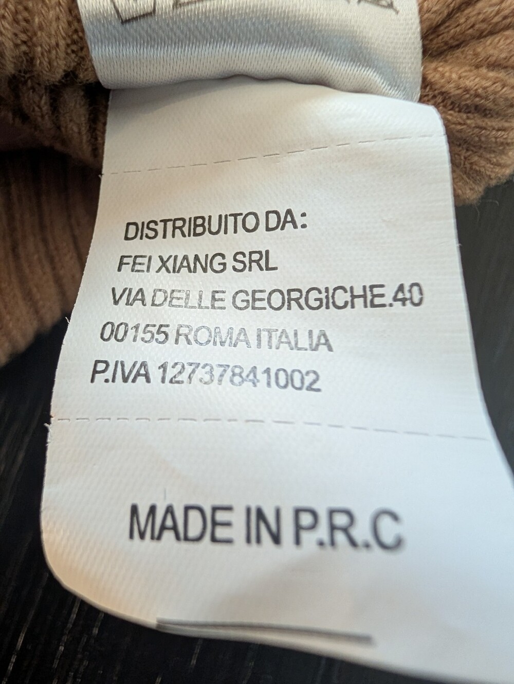 Beige Knit Cardigan with Decorative Rhinestone Buttons made In Roma - Picture 7 of 9